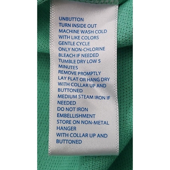 Southern Tide Skipjack Polo Shirt Mens Large Green Golf Performance Stretch - Picture 6 of 9